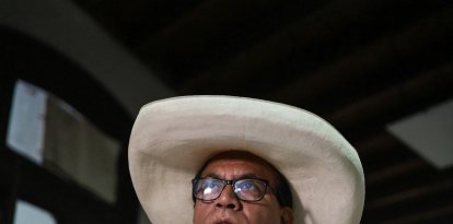 El candidato presidencial izquierdista Roberto Sanchez