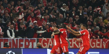 El Bayern de Múnich celebra su triunfo frente al Real Madrid en la UEFA Champions League