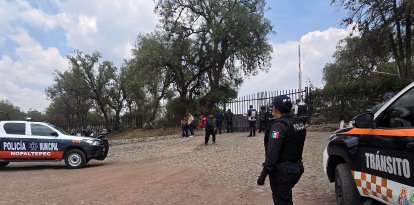 Oficiales de policía en Teotihuacan/ Valentina Alpide