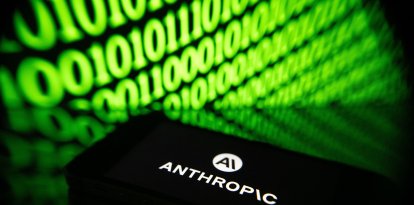 El logo de Anthropic en un dispositivo