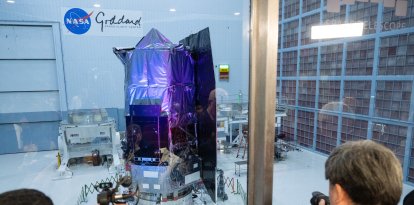 El telescopio espacial Nancy Grace Roman, revelado por la NASA. Abril de 2026.