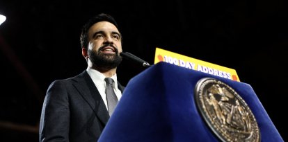 El alcalde de la ciudad de Nueva York, Zohran Mamdani, pronuncia su discurso de los 100 días en Maspeth, Nueva York