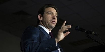 Ron DeSantis en Iowa/ Christian Monterrosa