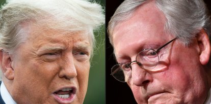 Donald Trump y Mitch McConnell/ Saul Loeb, Mandel Ngan