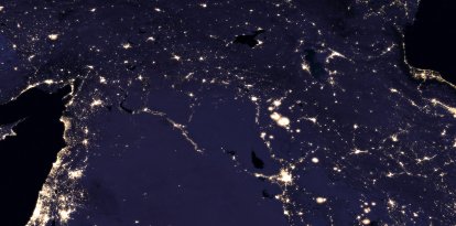 This handout composite satellite image courtesy of NASA Earth Observatory (Files)