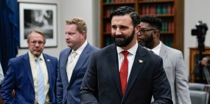 Acting Federal Emergency Management Agency (FEMA) Administrator Cam Hamilton arrives for a US House Homeland Security Subcommittee hearing on "Oversight Hearing - The Federal Emergency Management Agency" on Capitol Hill in Washington, DC, on May 7, 2025. (Photo by Oliver Contreras / AFP)