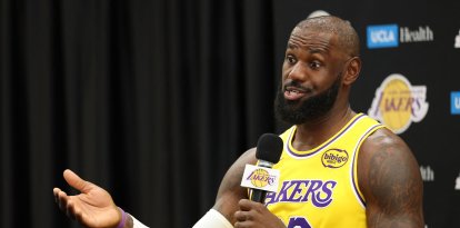 LeBron James, durante una conferencia de prensa. Imagen de archivo
