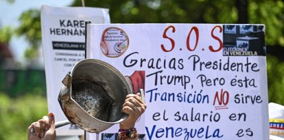 Protestas en Caracas por la crisis económica que azota al país.