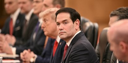 Marco Rubio durante su visita a China