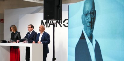 (Archivo) Una imagen del homenaje al fundador de Mango, Isak Andic