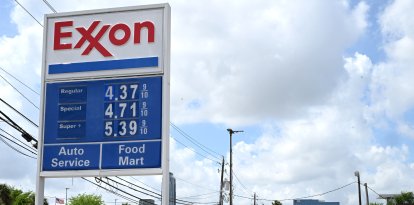 Una gasolinera de Exxon Mobile en Houston, en marzo de 2026.