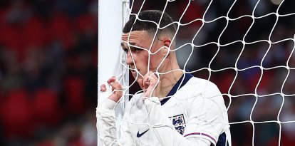 Phil Foden, durante un juego del combinado nacional de Inglaterra en 2024