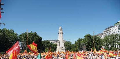 Manifestación contra el Gobierno de Pedro Sánchez en Madrid. Imagen de archivo