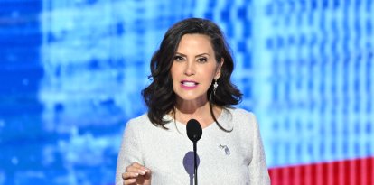 Gretchen Whitmer en la DNC de 2024/ Mandel Ngan