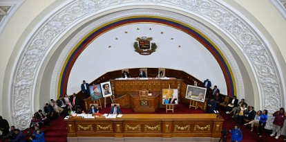 El hemiciclo de la Asamblea Nacional de Venezuela.