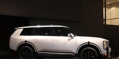Un Kia Telluride exhibido en el 2025 Los Angeles Auto Show
