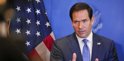 Marco Rubio durante un viaje a Medio Oriente/ Eric Lee