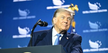 Donald Trump en la Faith & Freedom Coalition's 2026/ Kent Nishimura