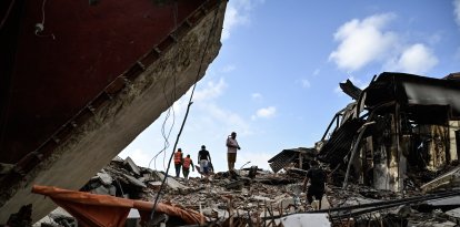 Imagen tras los terremotos en Venezuela