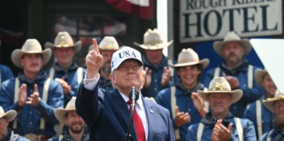 Donald Trump en Medora, Dakota del Norte/ Saul Loeb