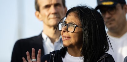 Delcy Rodríguez en La Guaira.