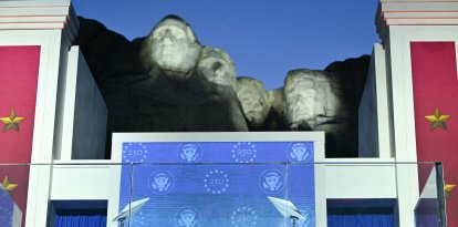 El presidente Donald Trump en su discurso por el Día de la Independencia