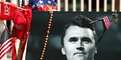 Memorial en honor a Charlie Kirk.