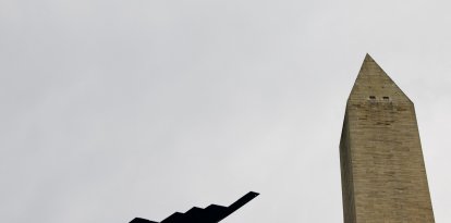 Un bombardero B-2 estadounidense sobre el cielo de Washington (Imagen referencial).