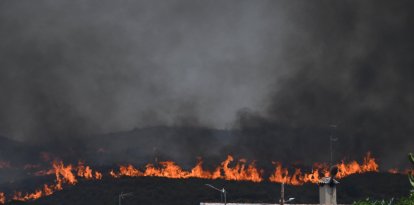 Imágenes del fuego en Almería