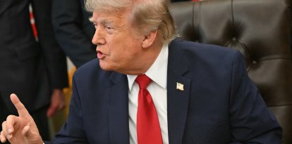 El presidente Trump en la Oficina Oval este 13 de julio de 2026.