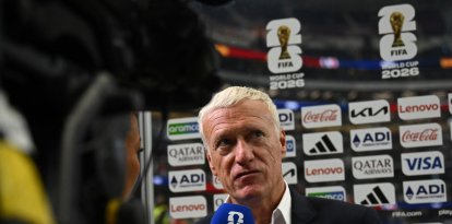 Didier Deschamps, seleccionador francés, en zona mixta