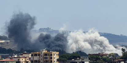 Esta fotografía fue tomada desde la ciudad sureña de Nabatieh (Archivo)