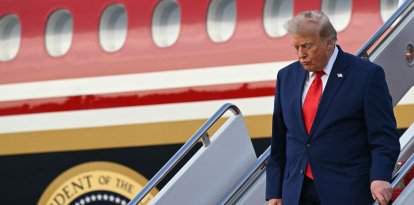 Donald Trump en la Base Conjunta Andrews, en Maryland/ Saul Loeb