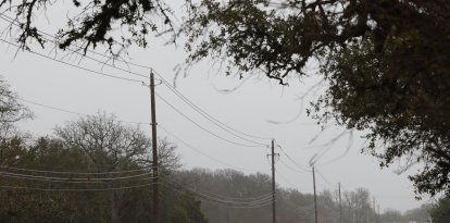 Tendido eléctrico en Texas tras una tormenta (Archivo)