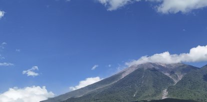 El volcán de Fuego luego de su erupción en Guatemala