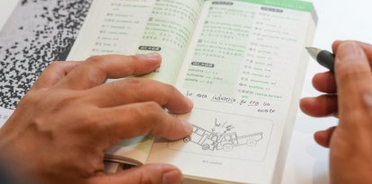 (Archivo) Estudiantes chinos aprendiendo español