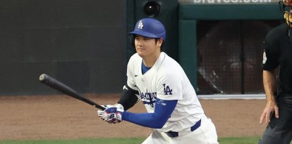 National League's designated hitter Shohei Ohtani, of the Los Angeles Dodgers, grounds out in the second inning of the MLB All-Star baseball game at Truist Park in Atlanta, Georgia, on July 15, 2025. American League's Tarik Daniel Skubal, of the Detroit Tigers, pitches a ball to Ohtani. ( The Yomiuri Shimbun ) (Photo by Tosei Kisanuki / The Yomiuri Shimbun via AFP)