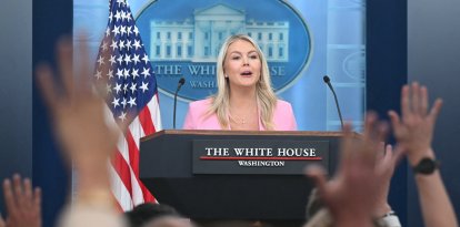 Karoline Leavitt en la Casa Blanca/ Saul Loeb