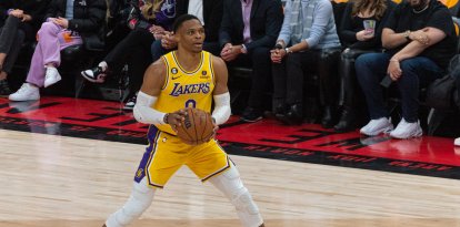 Russell Westbrook #0 de LA Lakers (Archivo)