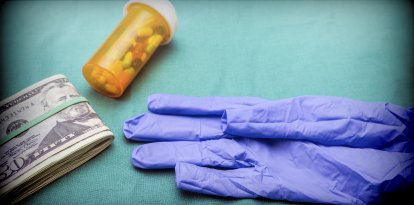 Cost of medication, conceptual image.