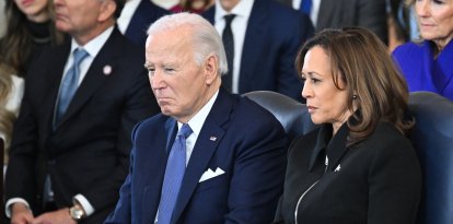 Joe Biden junto a Kamala Harris/ Saul Loeb