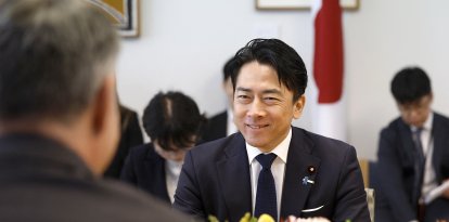 El ministro de Defensa de Japón, Shinjiro Koizumi