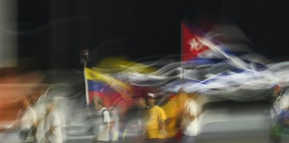Banderas de Latam durante una marcha en La Habana (Archivo)