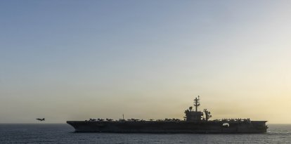 El USS Abraham Lincoln en el Mar Arábigo.