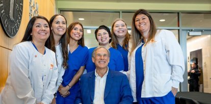 El gobernador Greg Abbott.