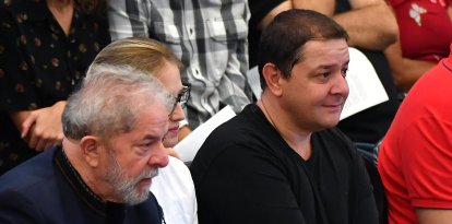 (Archivo) Presidente de Brasil Luiz Inacio Lula da Silva y su hijo Fabio Luis