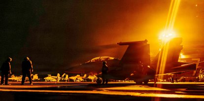 Armada de los EEUU, un F/A-18 Super Hornet asignado al Escuadrón de Caza de Ataque