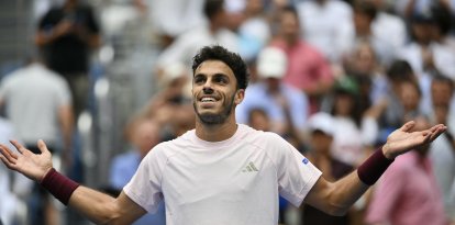 Francisco Cerundolo reacciona tras derrotar al estadounidense Taylor Fritz