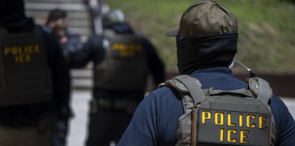 Agentes de ICE en Ventura, California/ Benjamin Hanson