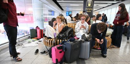 Imagen de los afectados por los retrasos